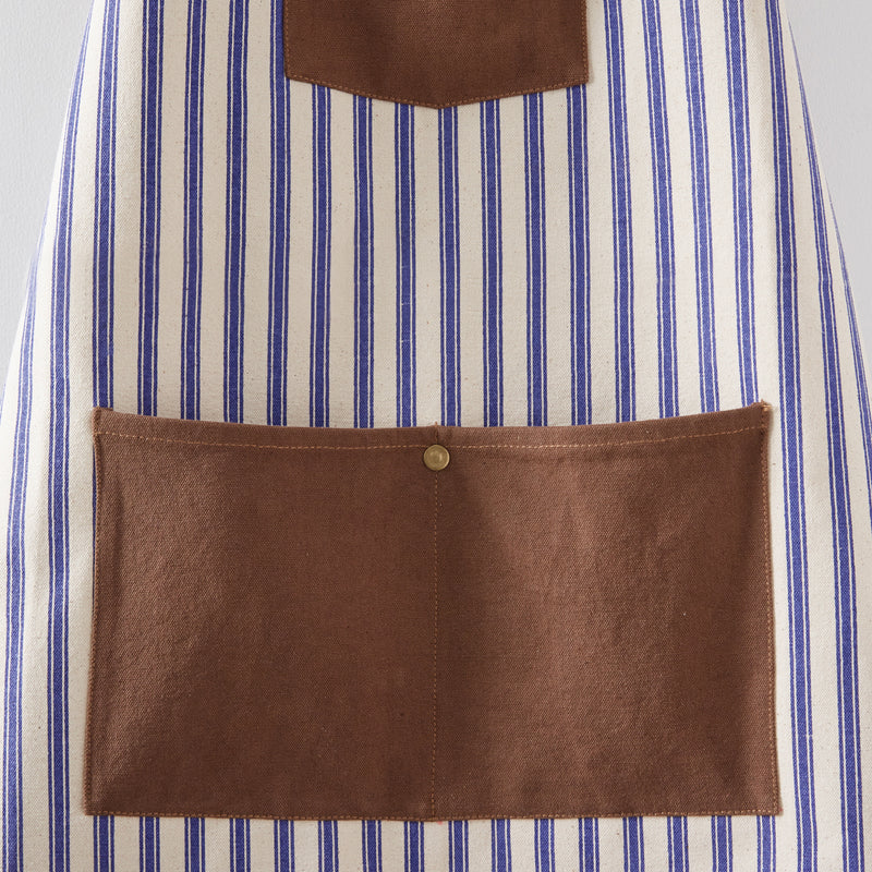 Striped Canvas Utility Apron