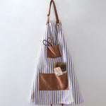 Striped Canvas Utility Apron