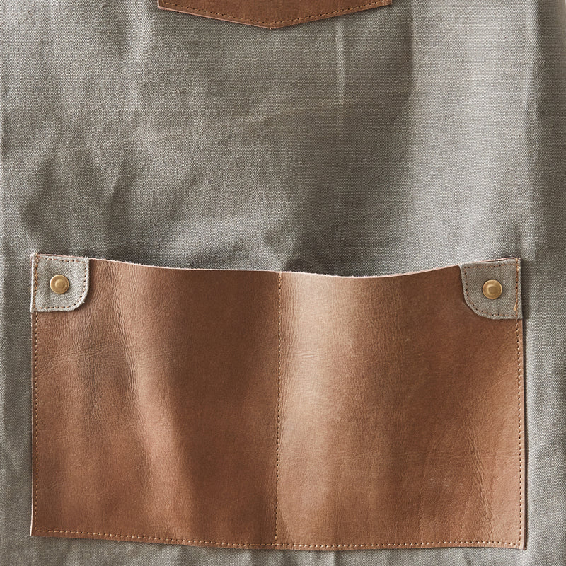 Striped Canvas Utility Apron