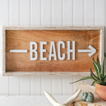 Beach Directional Sign