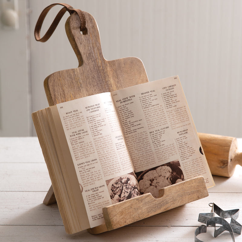 Cutting Board Cookbook Stand