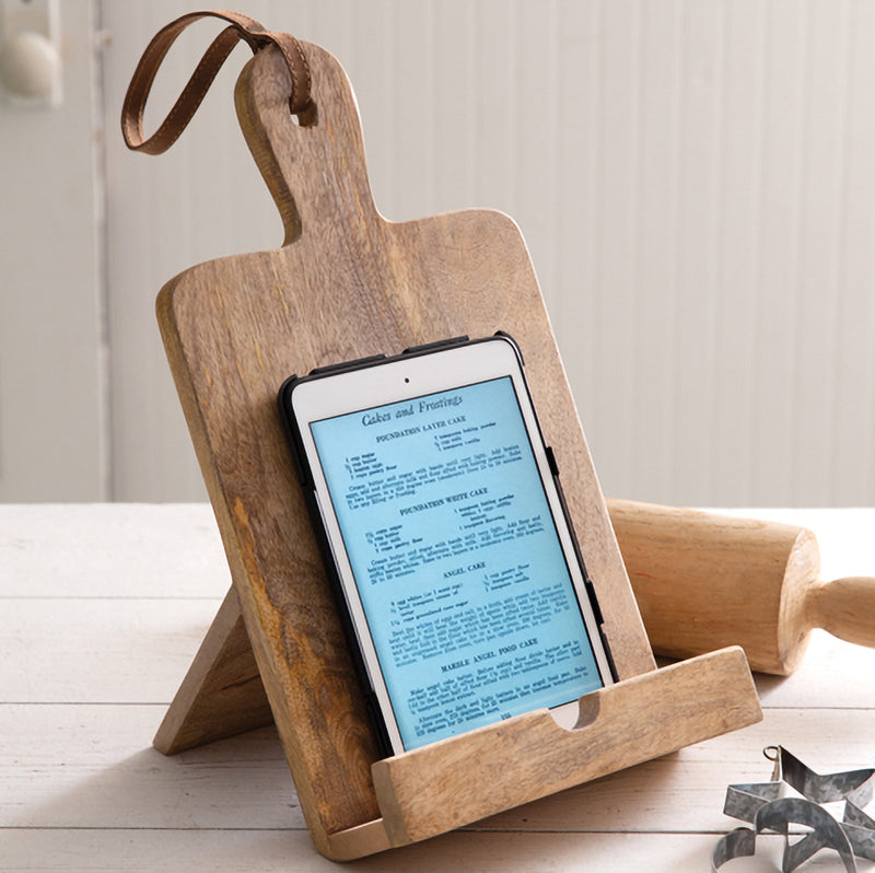 Cutting Board Cookbook Stand