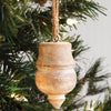 Wood Top Ornament Set of 2