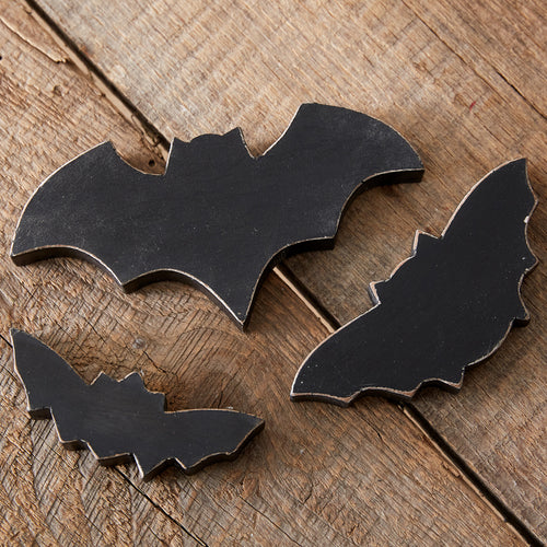 Bats Wood Tabletop Decor Set of 3