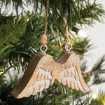 Wood Angel Wing Ornament