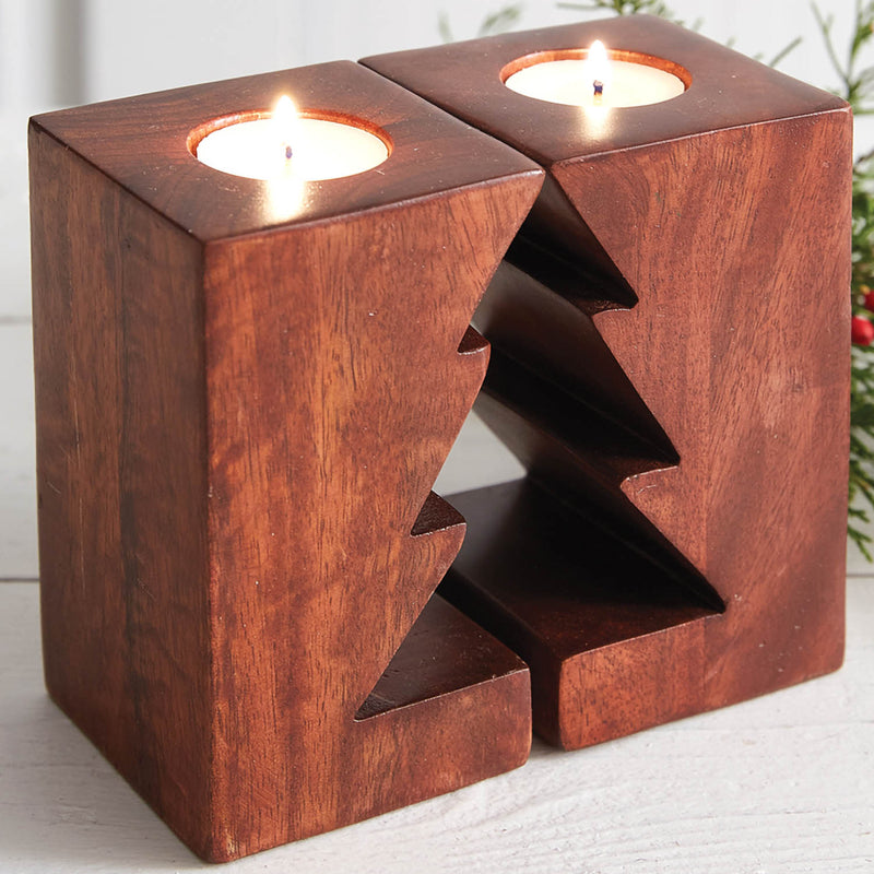 Christmas Tree Cutout Tealight Holders