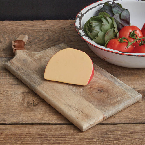 Cleaver Cutting Board with Leather Handle