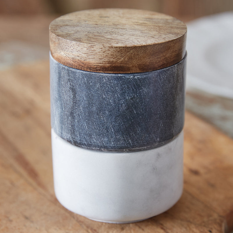 Marble Salt and Pepper Pinch Pots