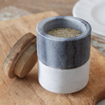 Marble Salt and Pepper Pinch Pots