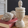 Turned Wood Finial Set of 2