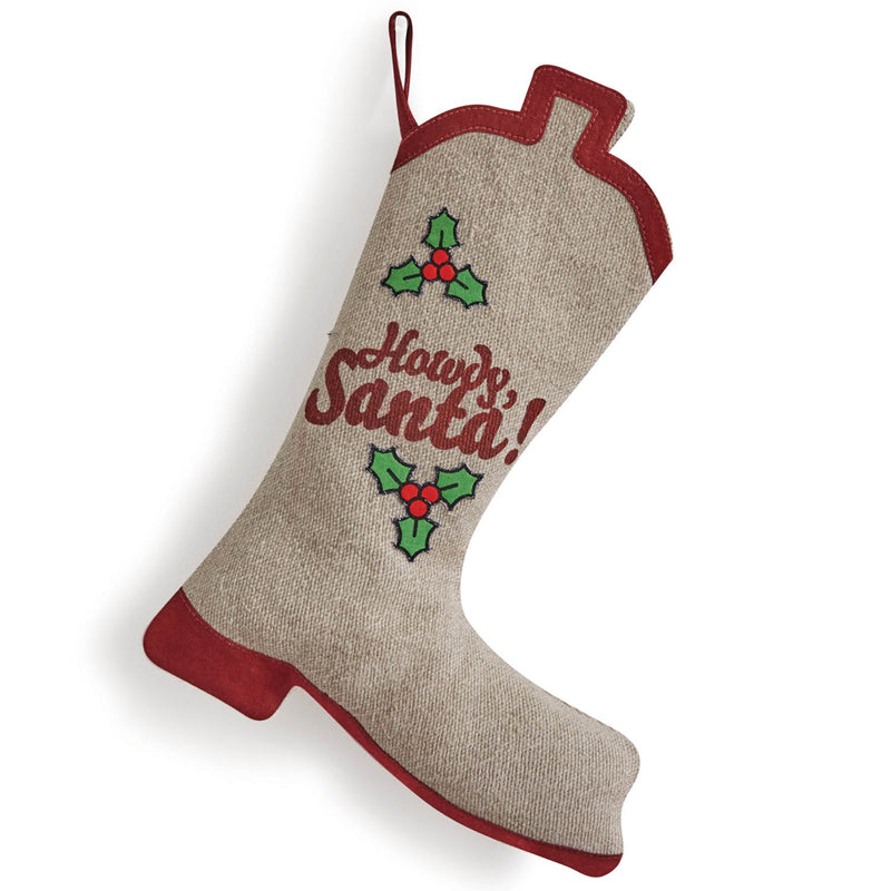 Cowboy Boot Christmas Stocking