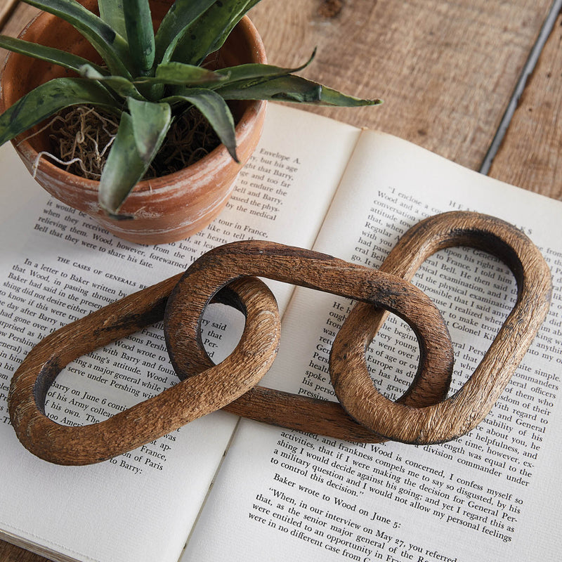 Wood Chain Tabletop Decor