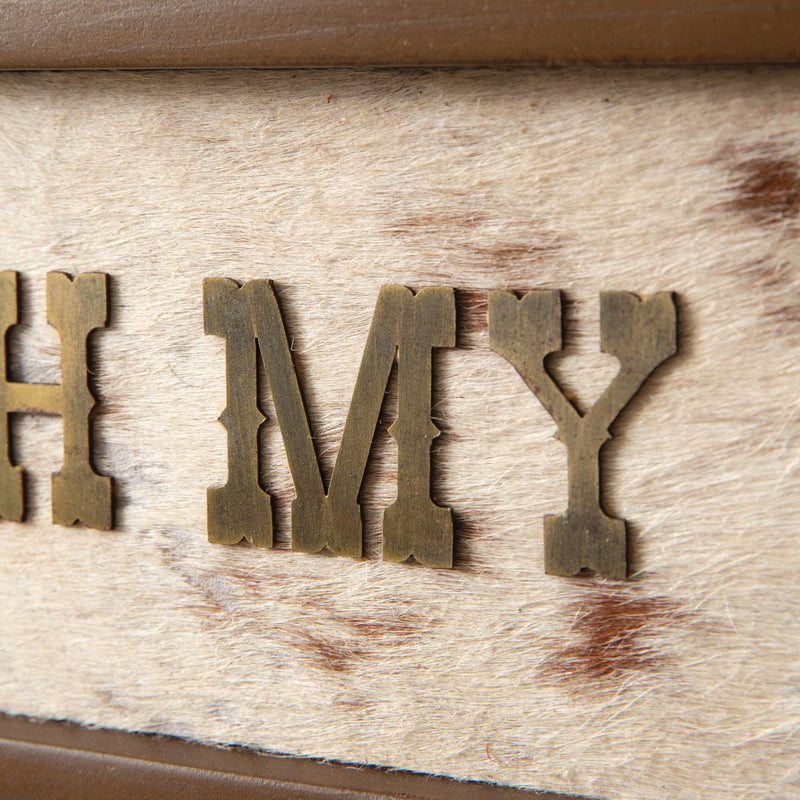 Oh My Darlin' Cowhide Wall Art