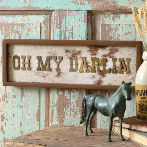 Oh My Darlin' Cowhide Wall Art