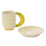 Fresh Fruit Mug with Saucer Set of 2