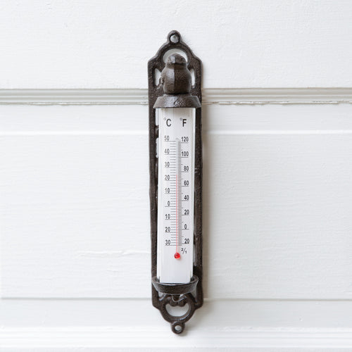 Cast Iron Wall Thermometer