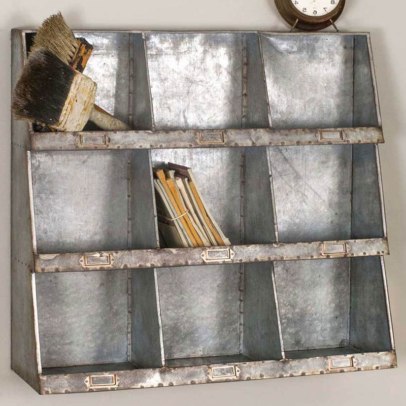 Galvanized Wall Cubbies