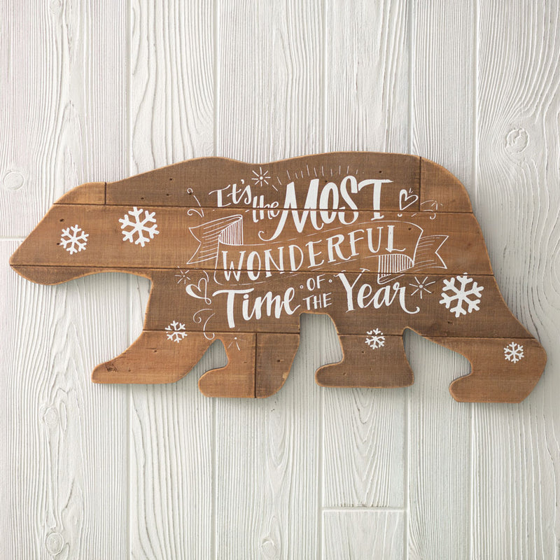 Wonderful Time Of The Year Bear Wall Art