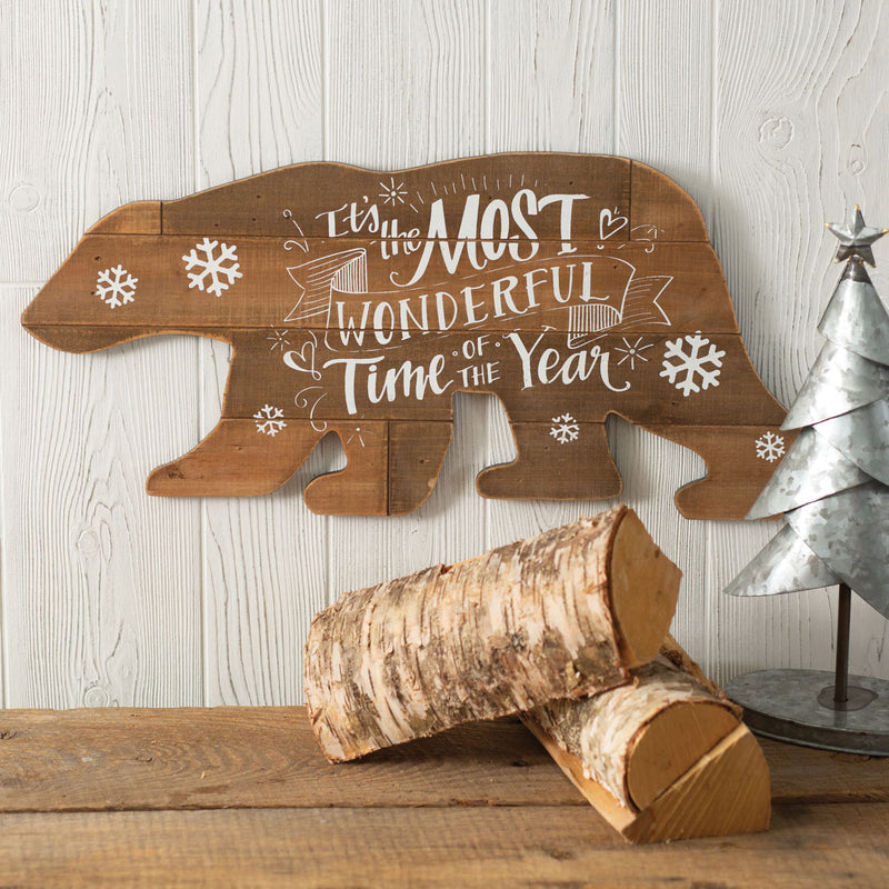 Wonderful Time Of The Year Bear Wall Art