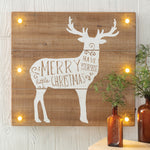 Merry Little Christmas Country Reindeer Wall Art