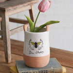 Bee Happy Jug Vase