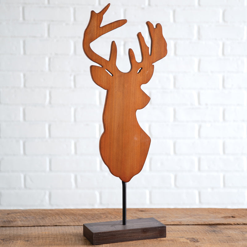 Reindeer Wood Sculpture