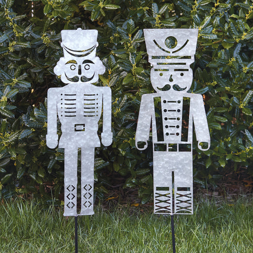 Nutcracker Yard Stake Set of 2