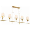 Crystorama Broche 5-Light Linear Chandelier