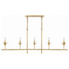 Crystorama Broche 5-Light Linear Chandelier