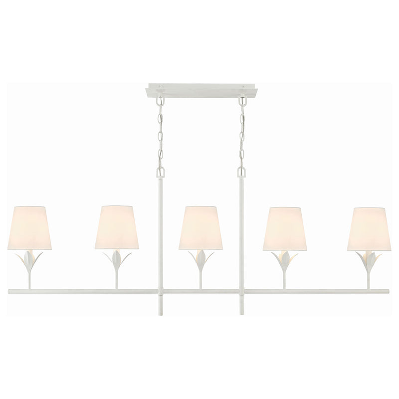 Crystorama Broche 5-Light Linear Chandelier