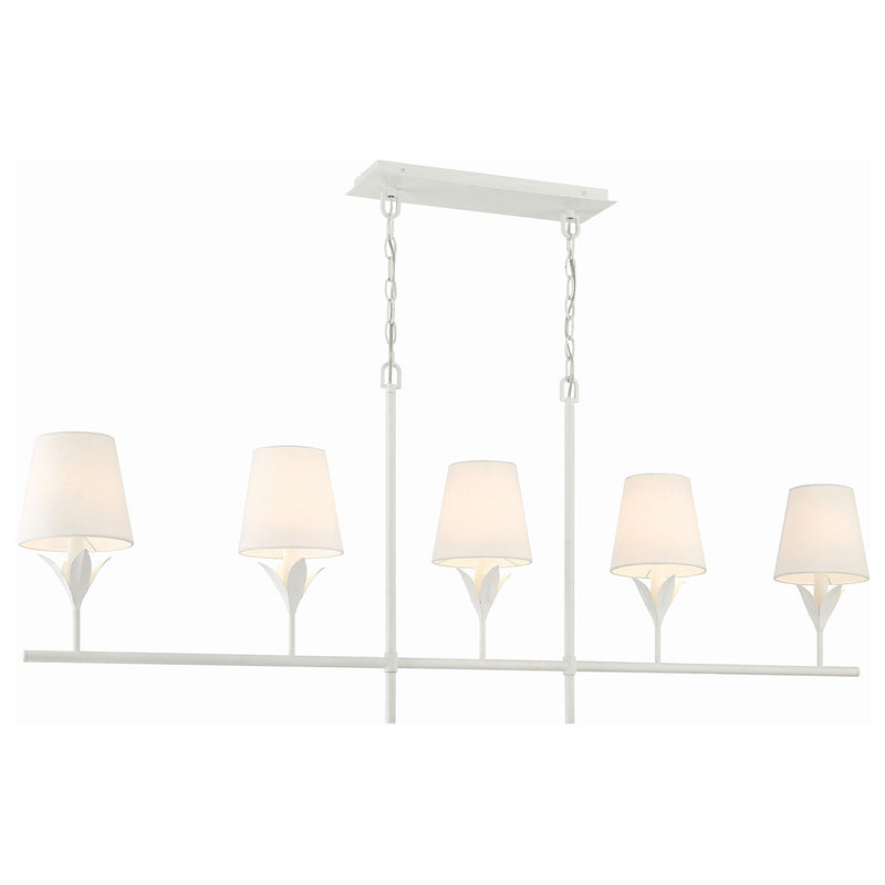 Crystorama Broche 5-Light Linear Chandelier