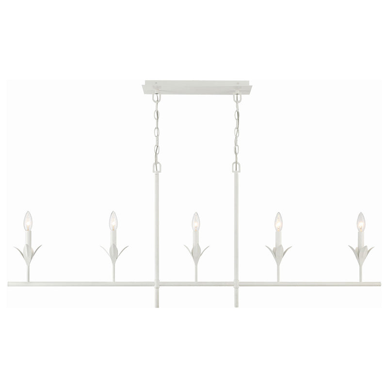 Crystorama Broche 5-Light Linear Chandelier