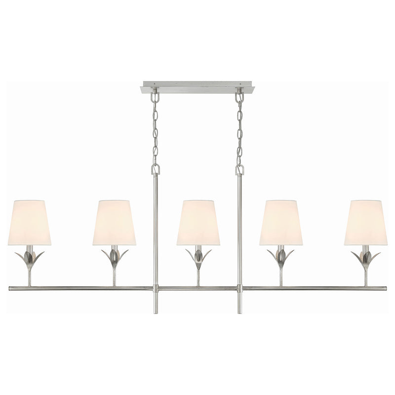 Crystorama Broche 5-Light Linear Chandelier