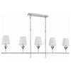 Crystorama Broche 5-Light Linear Chandelier