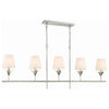 Crystorama Broche 5-Light Linear Chandelier