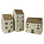 Wooden Cottage Set of 3