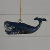 Whale Reclaimed Metal Ornament Set of 3