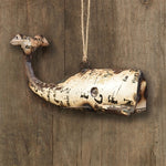 Whale Reclaimed Metal Ornament Set of 3