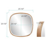 Johann Rounded Square Beveled Wall Mirror