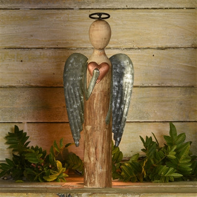 Angel with Heart Sculpture