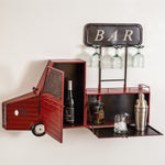 Hanging Truck Wine Bar Shelf