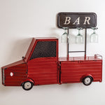 Hanging Truck Wine Bar Shelf