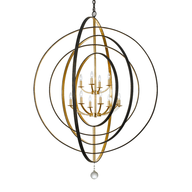 Crystorama Luna 12-Light Chandelier