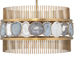 Jamie Young Upsala Pale Lavender Agate Chandelier