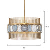 Jamie Young Upsala Pale Lavender Agate Chandelier