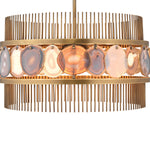 Jamie Young Upsala Pale Lavender Agate Chandelier