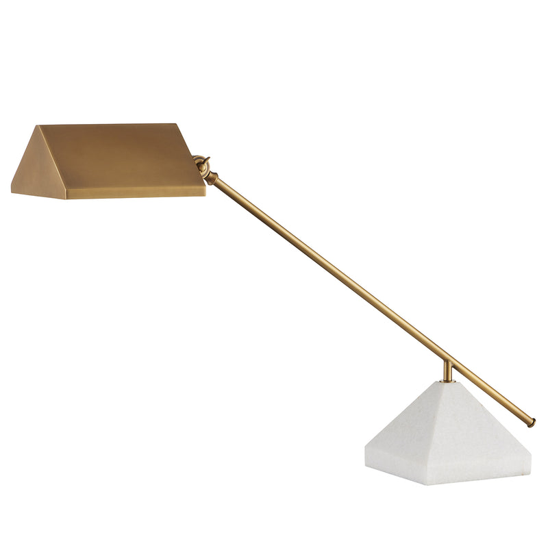 Currey & Co Repertoire Brass Desk Lamp