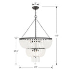 Crystorama Rylee 8-Light Two Tier Chandelier