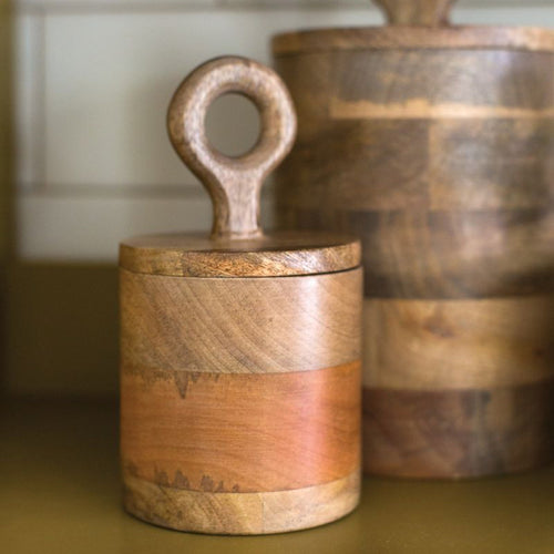 Mango Wood Canister