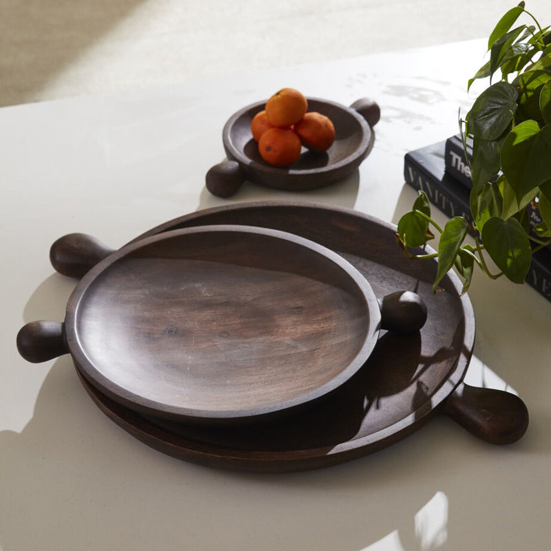 Brownwood Tray Set of 2